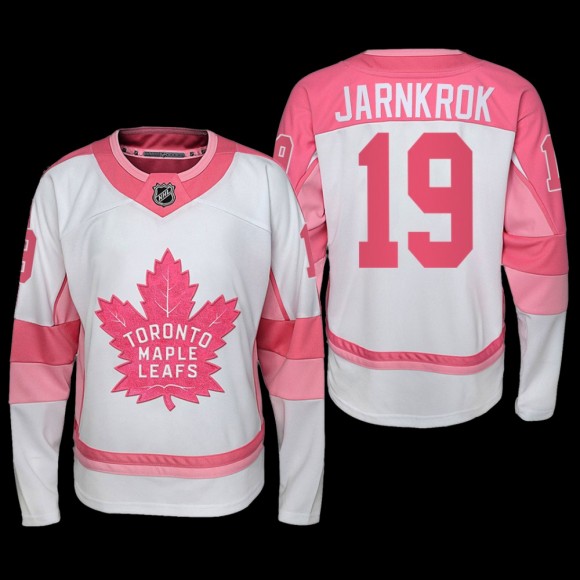 Calle Jarnkrok Toronto Maple Leafs Hockey Fights Cancer Jersey White Pink #19