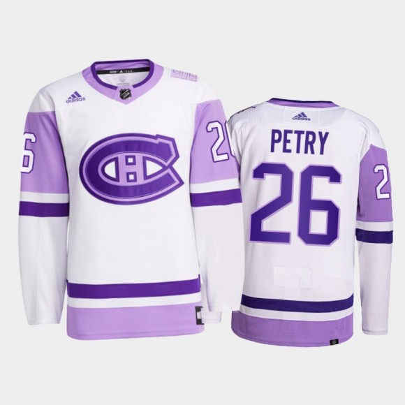 Jeff Petry #26 Montreal Canadiens 2021 HockeyFightsCancer White Primegreen Jersey