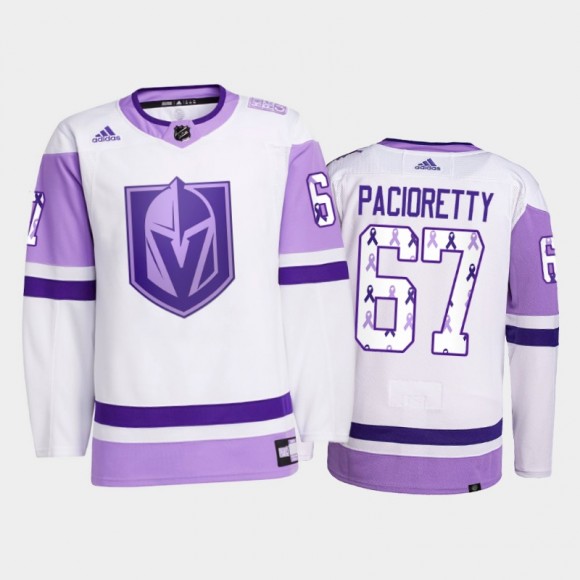 Vegas Golden Knights 2021 Hockey Fights Cancer Max Pacioretty White #67 Primegreen Jersey
